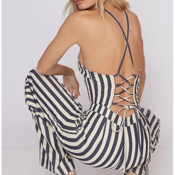 SALE🫶Strappy Back Jumpsuit - Picture 2 of 9